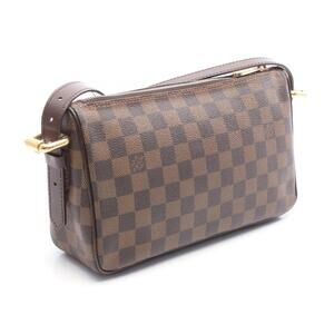 Louis Vuitton Ravello Shoulder Bag Canvas Leather Damier Brown